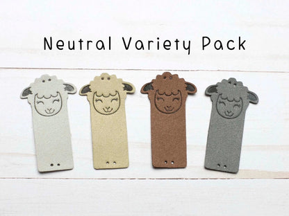 Fox & Pine Stitches Neutral Variety Pack Sheep Fold Over Tags Tags and Cards