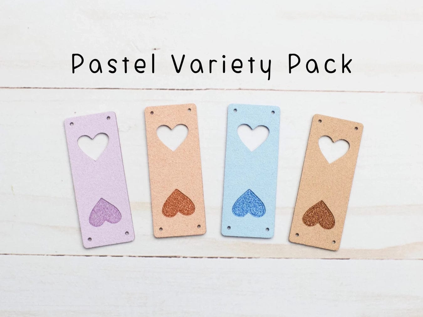 Fox & Pine Stitches Pastel Variety Pack Heart Fold Over Tags Tags and Cards