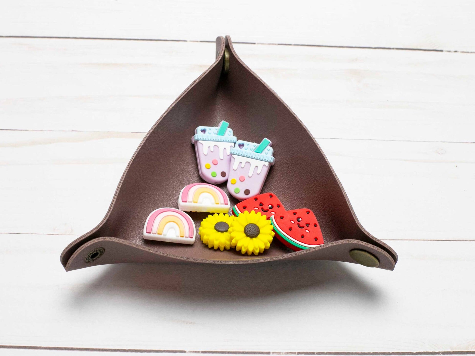 Fox & Pine Stitches Plum Triangle Storage Dish Storage