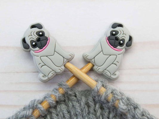 Fox & Pine Stitches Pug | Stitch Stoppers Point Protectors Notions and Tools