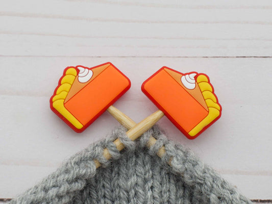 Fox & Pine Stitches Pumpkin Pie Needle Point Protectors Needle Holders