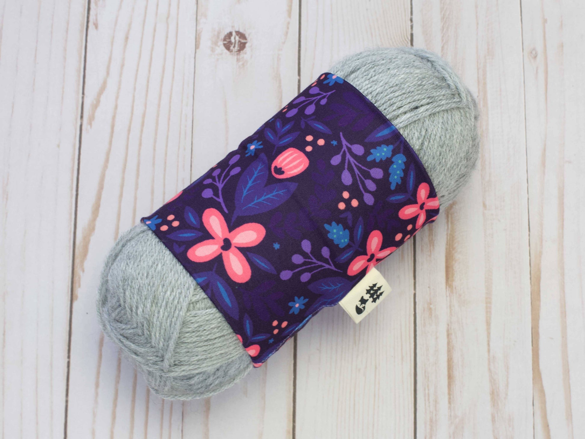 Fox & Pine Stitches Purple Floral | Yarn Sweater Yarn Cozies