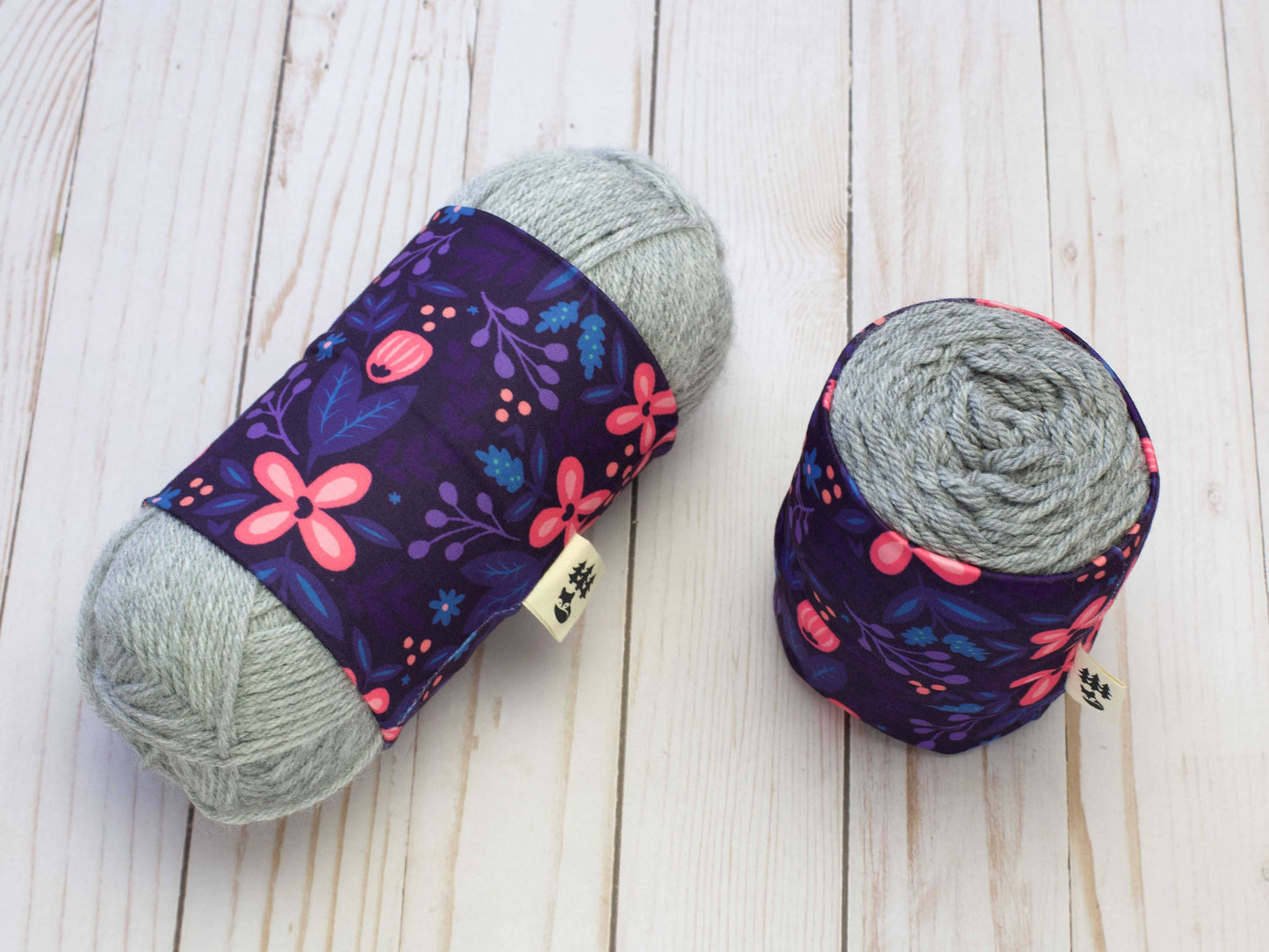 Fox & Pine Stitches Purple Floral | Yarn Sweater Yarn Cozies