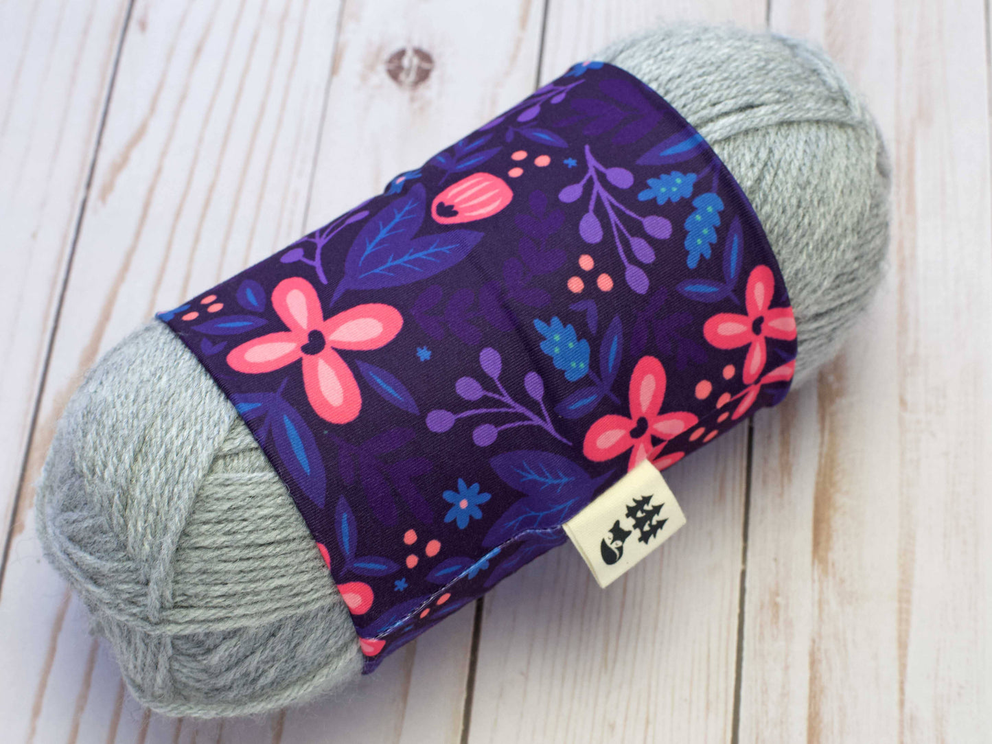 Fox & Pine Stitches Purple Floral | Yarn Sweater Yarn Cozies