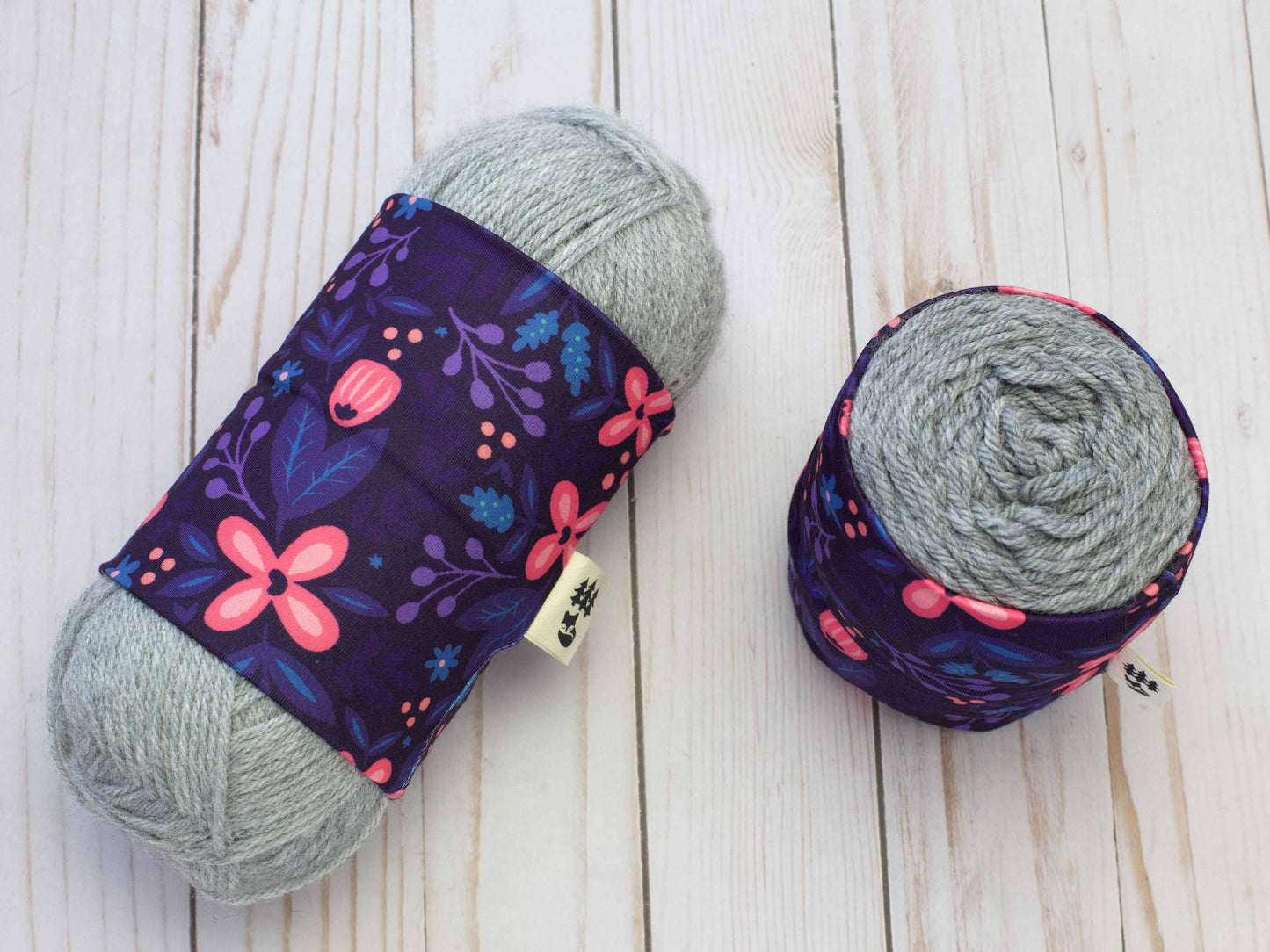 Fox & Pine Stitches Purple Floral | Yarn Sweater Yarn Cozies