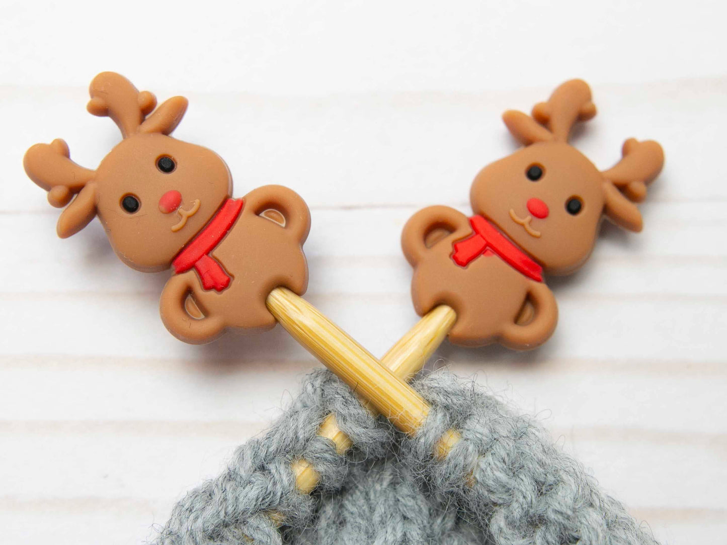 Fox & Pine Stitches Reindeer | Stitch Stoppers Point Protectors Knitting Notions Point Protectors