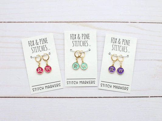 Fox & Pine Stitches Right & Wrong Side Stitch Markers Stitch Markers