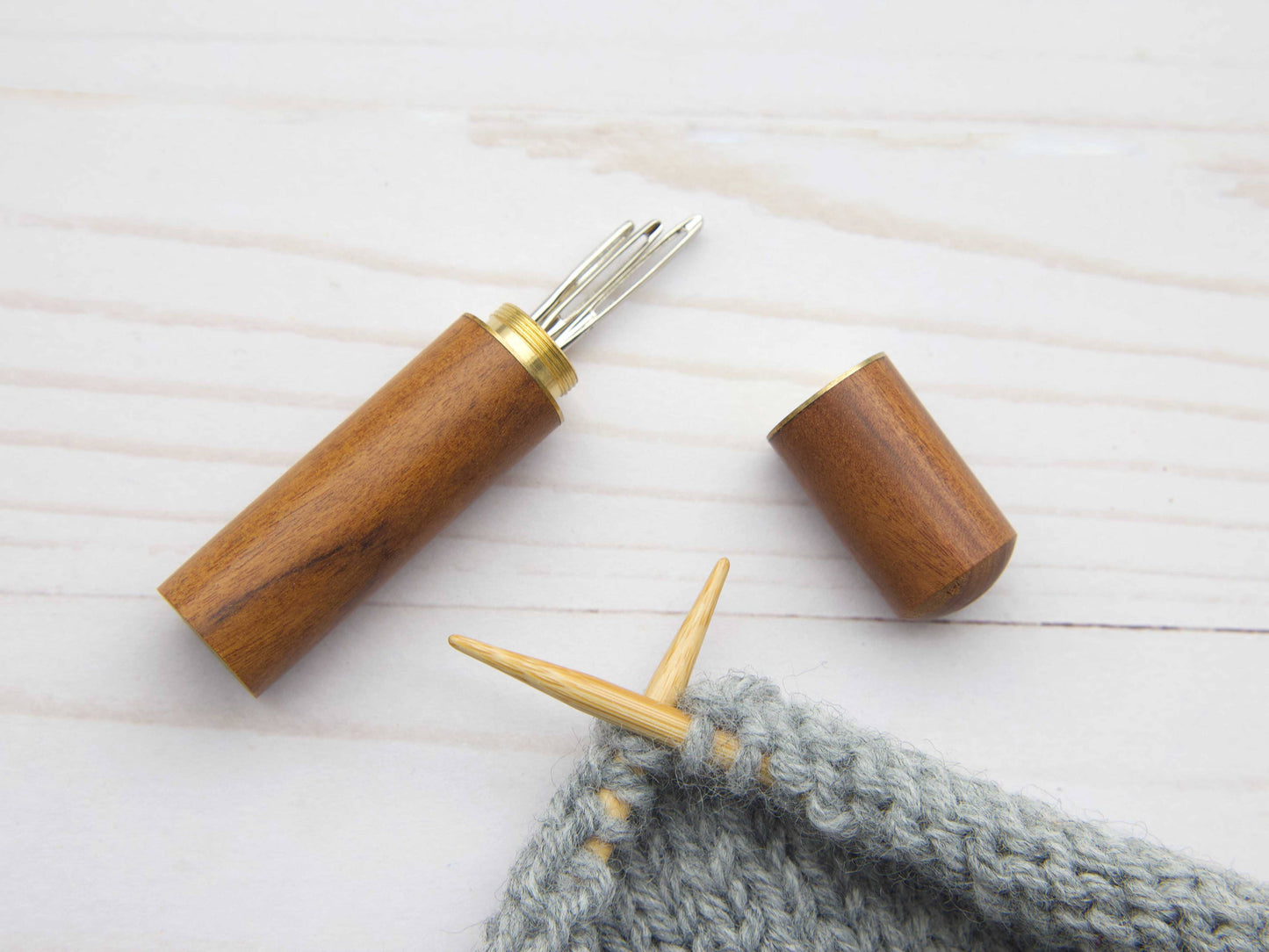 Fox & Pine Stitches Wooden Darning Needle | Storage Cases Tapestry Knitting Needles