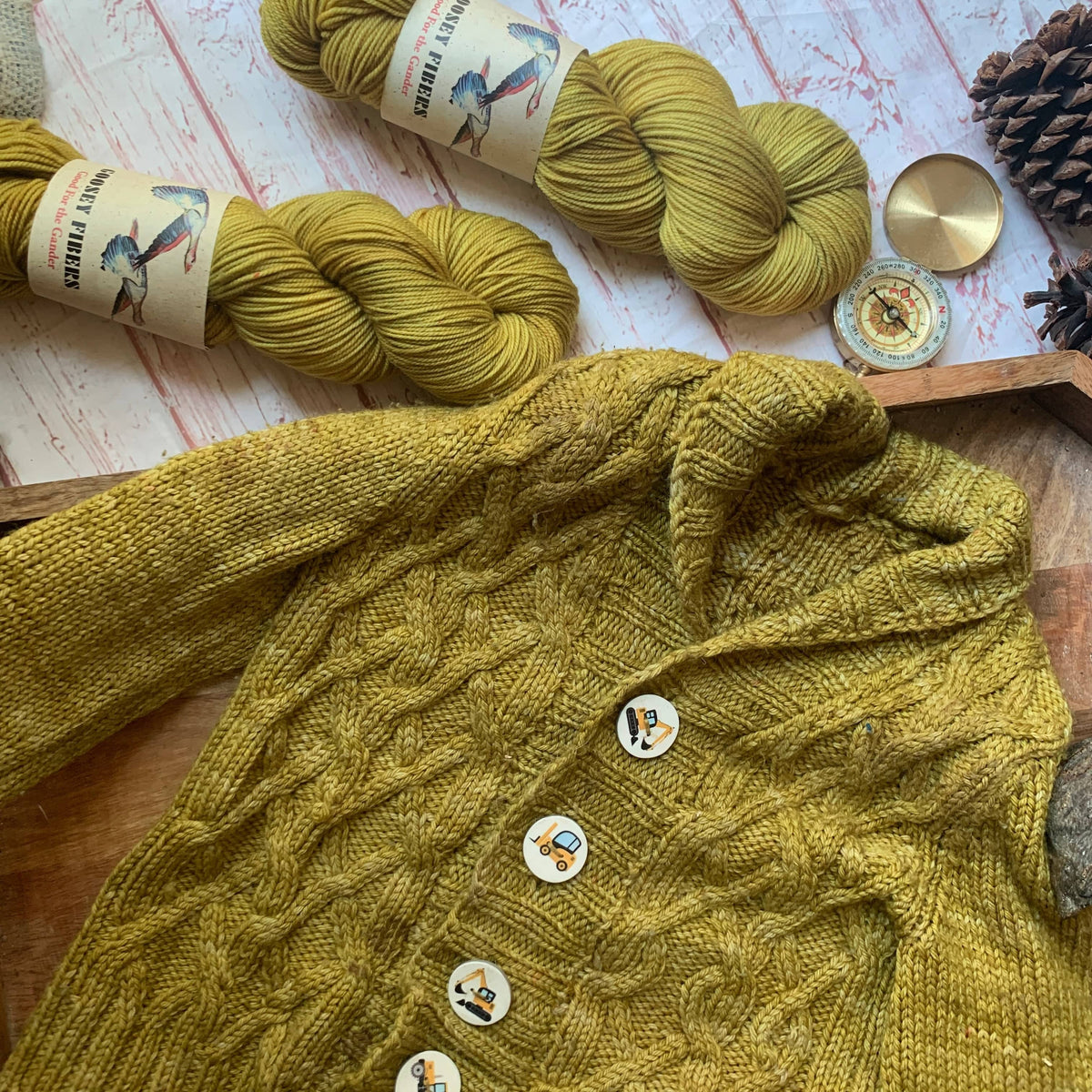 Goosey Fibers Worsted Golden Weaver Yarn