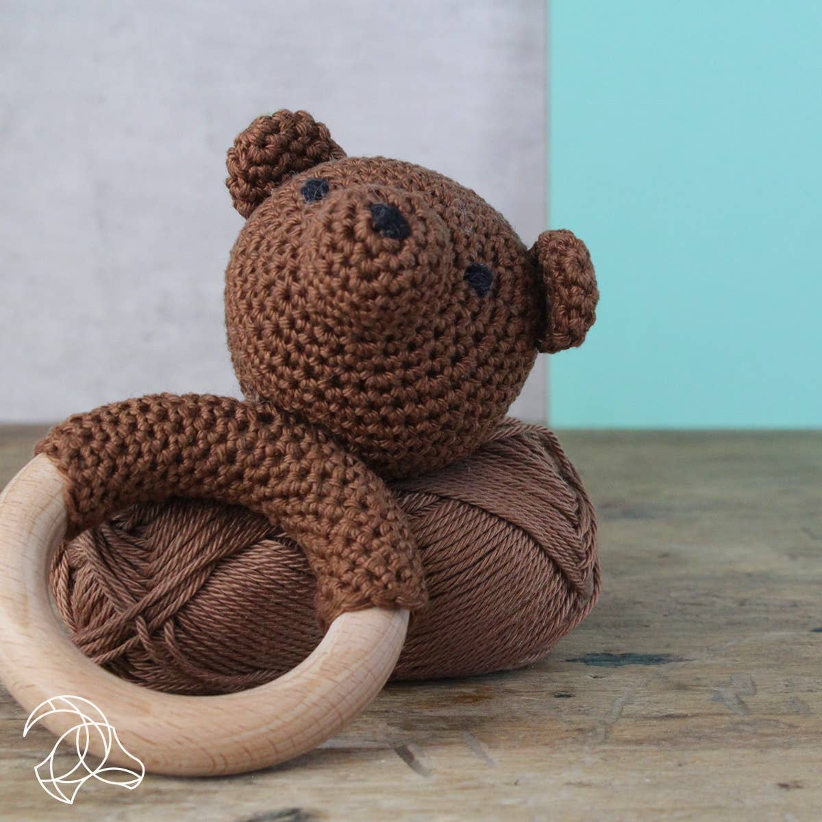 Hardicraft USA DIY Crochet Kit - Rattle Bear Craft Kits