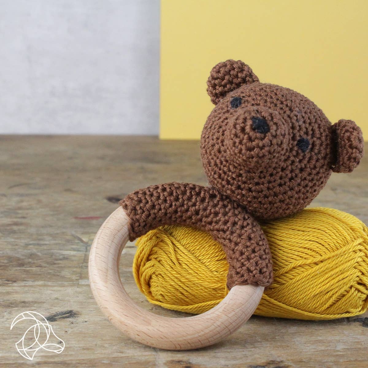 Hardicraft USA DIY Crochet Kit - Rattle Bear Craft Kits