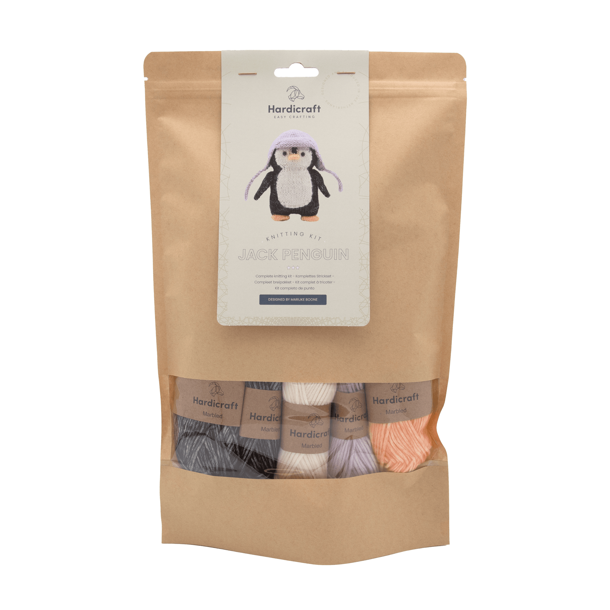 Hardicraft USA DIY Knitting Kit - Jack Penguin Craft Kits