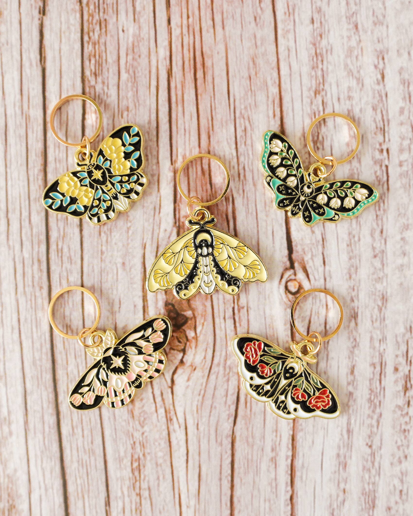 Hello Kim - Kim Chui Butterflies - Marker rings Stitch markers