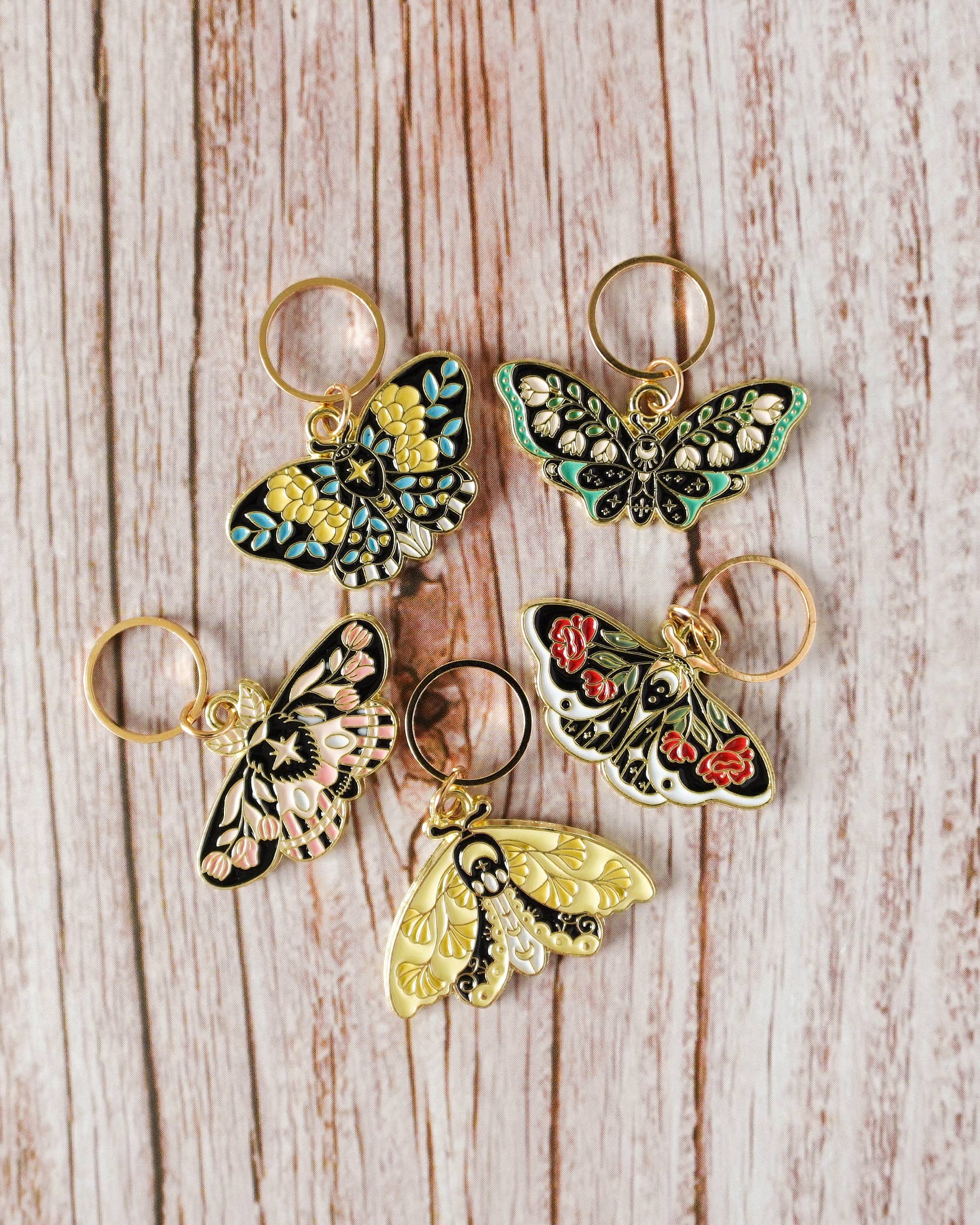 Hello Kim - Kim Chui Butterflies - Marker rings Stitch markers