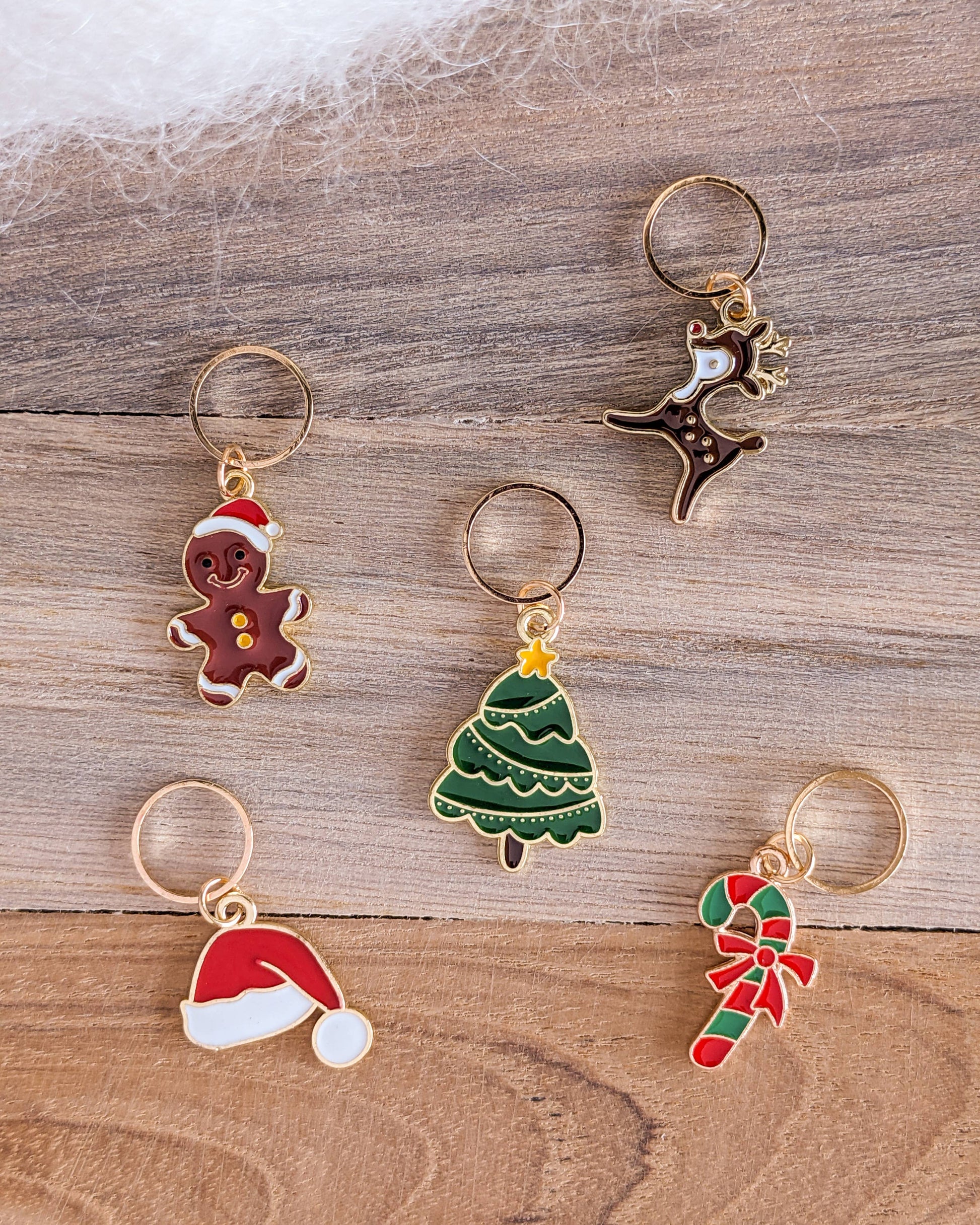 Hello Kim - Kim Chui Christmas #2 - Marker Rings Stitch markers