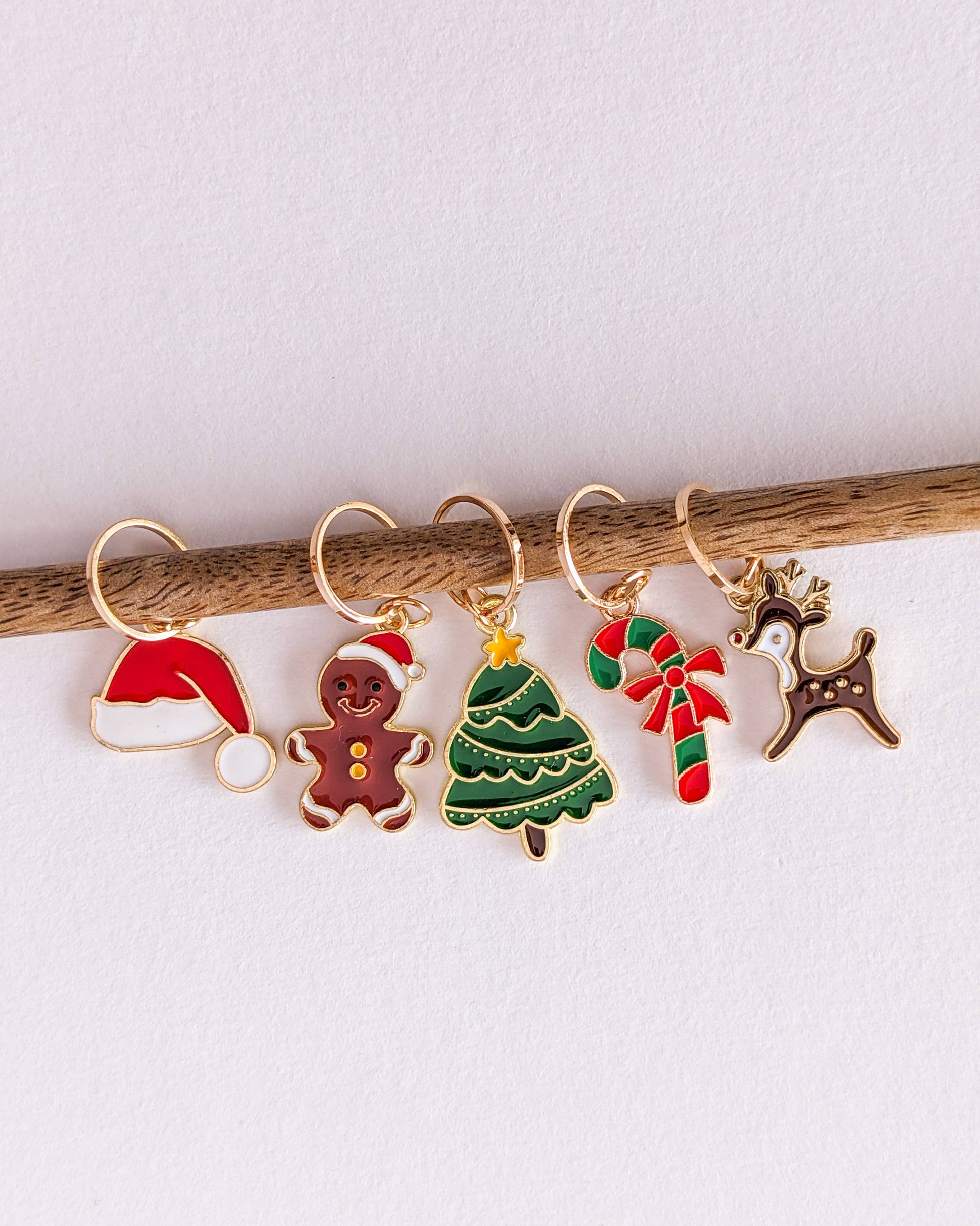 Hello Kim - Kim Chui Christmas #2 - Marker Rings Stitch markers