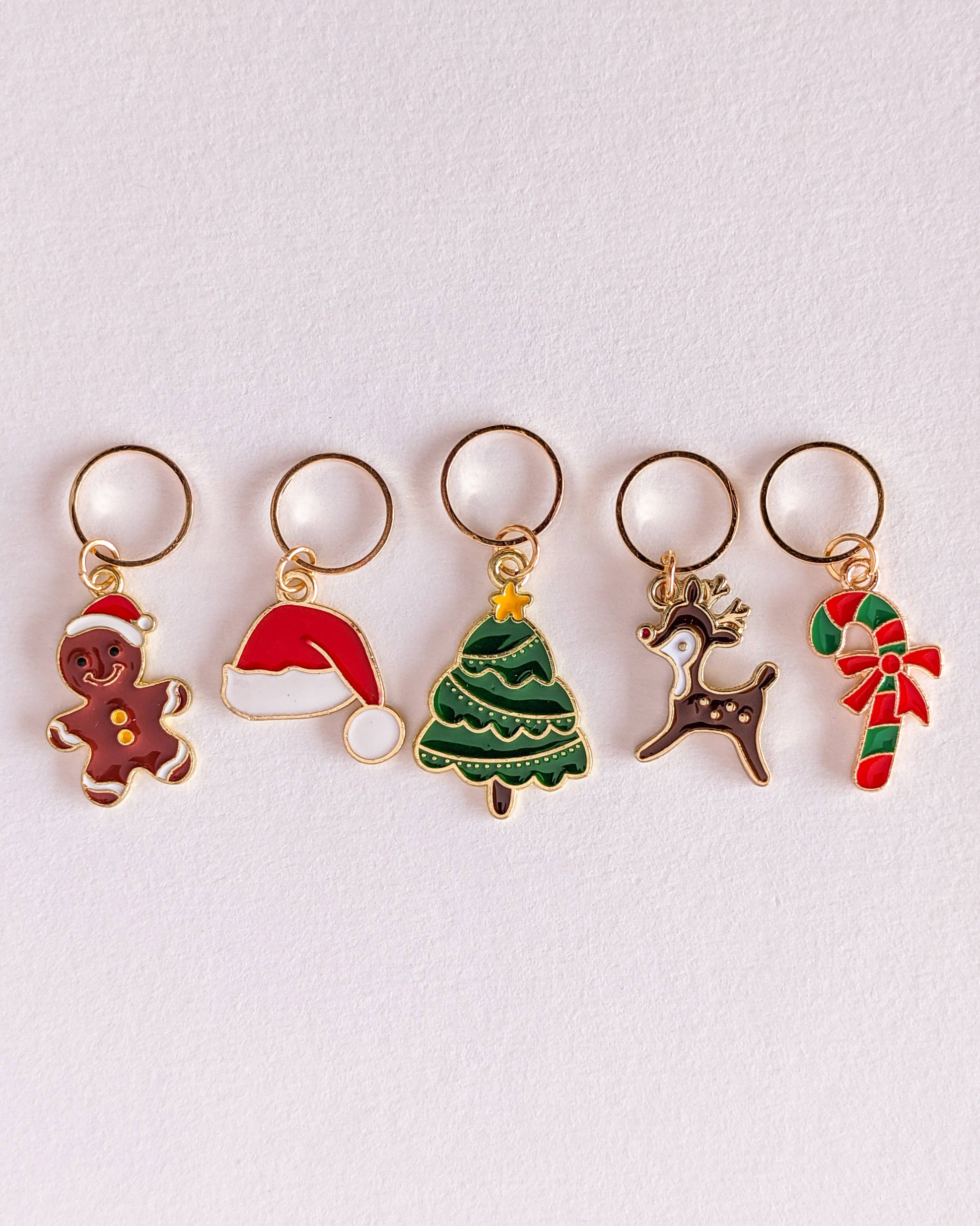 Hello Kim - Kim Chui Christmas #2 - Marker Rings Stitch markers