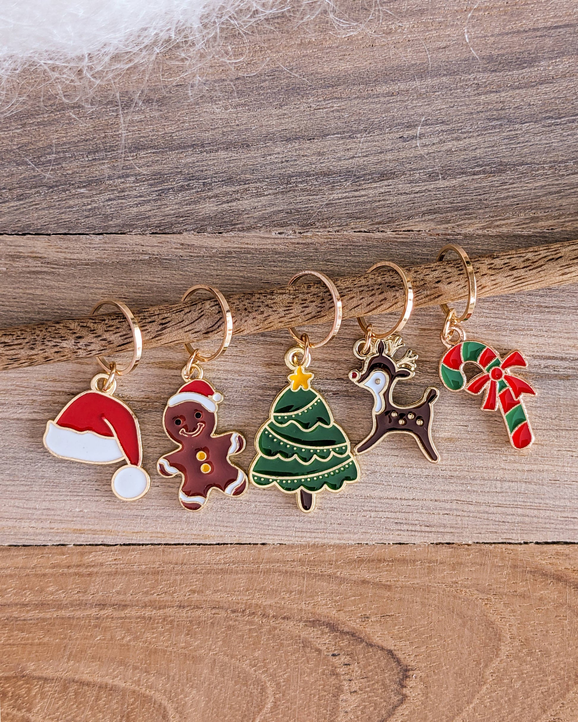 Hello Kim - Kim Chui Christmas #2 - Marker Rings Stitch markers