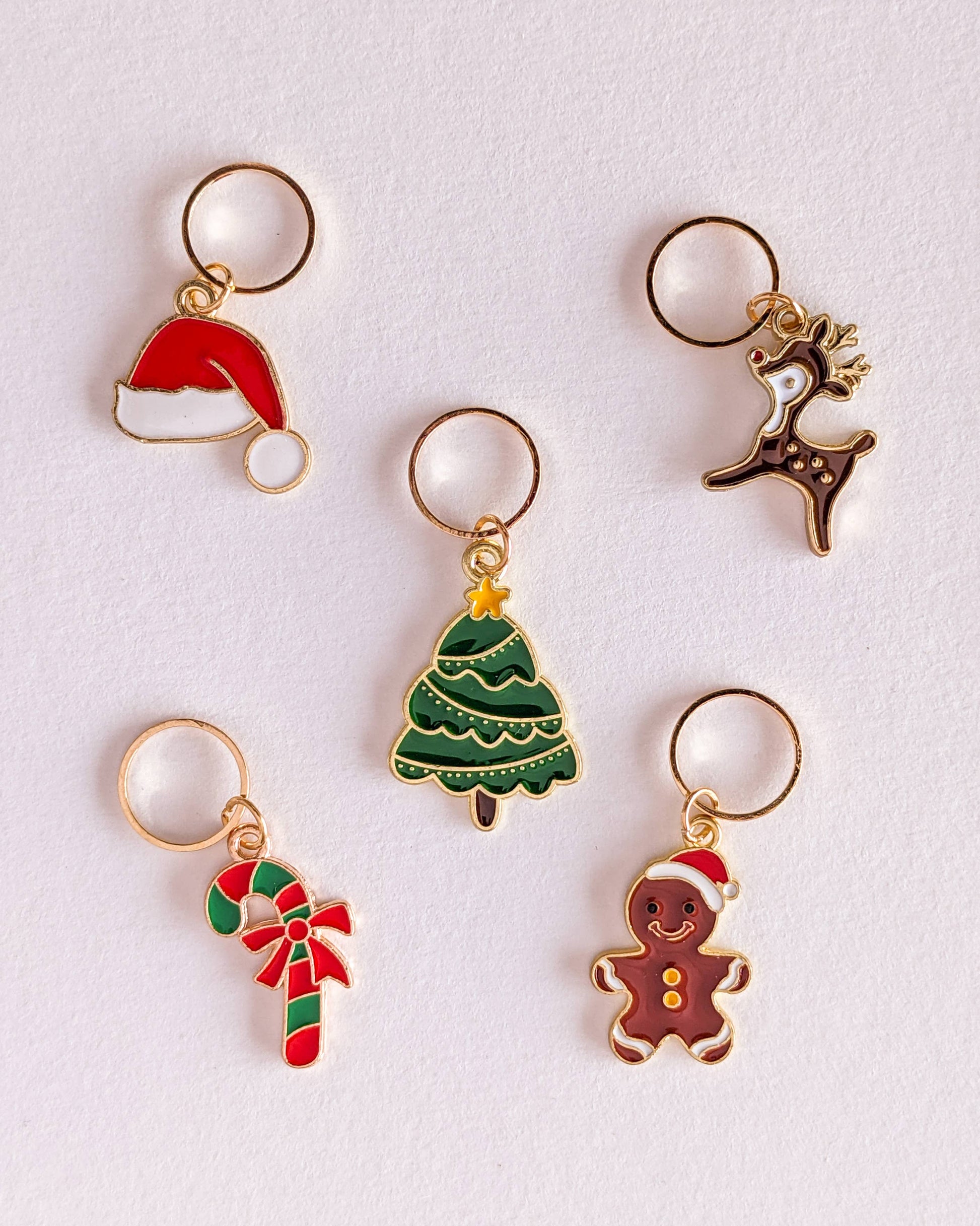 Hello Kim - Kim Chui Christmas #2 - Marker Rings Stitch markers