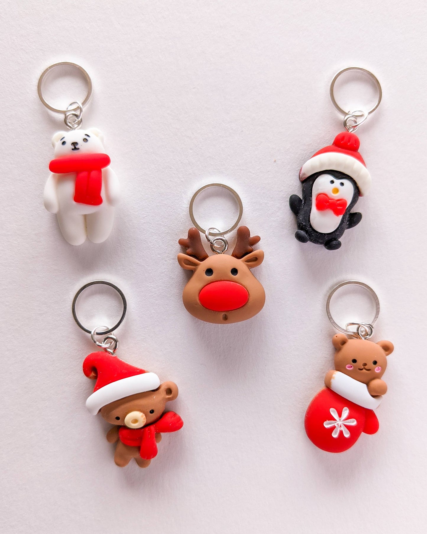 Hello Kim - Kim Chui Christmas #3 - Marker Rings Stitch markers