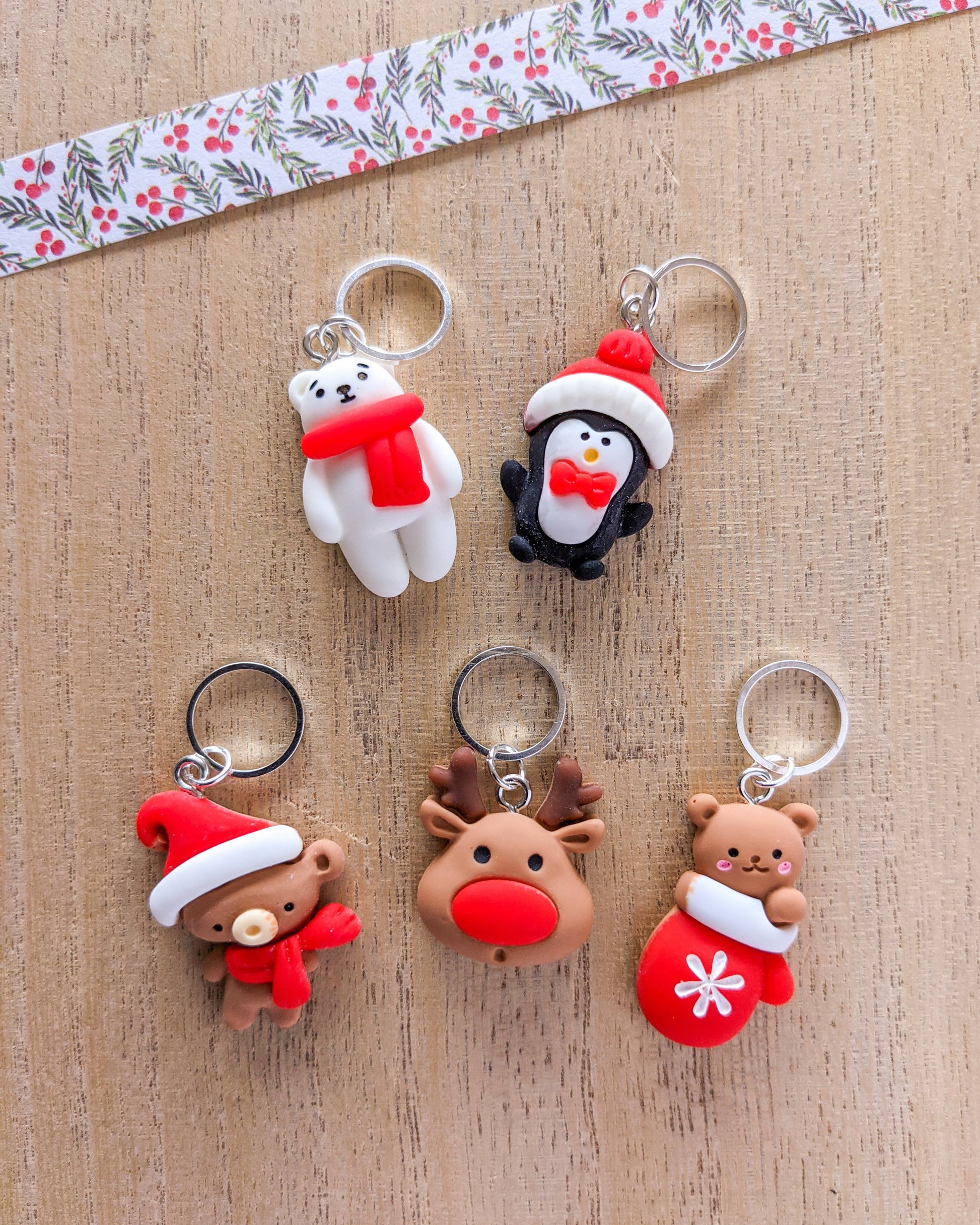 Hello Kim - Kim Chui Christmas #3 - Marker Rings Stitch markers