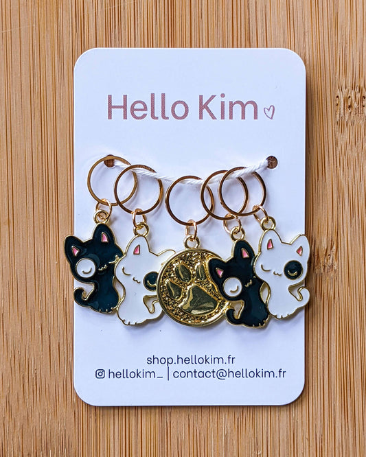 Hello Kim - Kim Chui Happy Cats Marker Rings Stitch markers