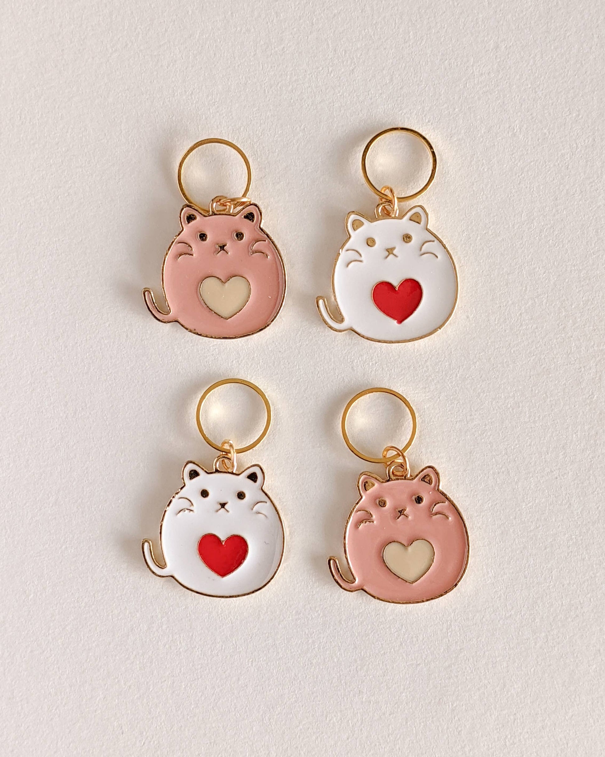 Hello Kim - Kim Chui Heart Cats Marker Rings Stitch markers