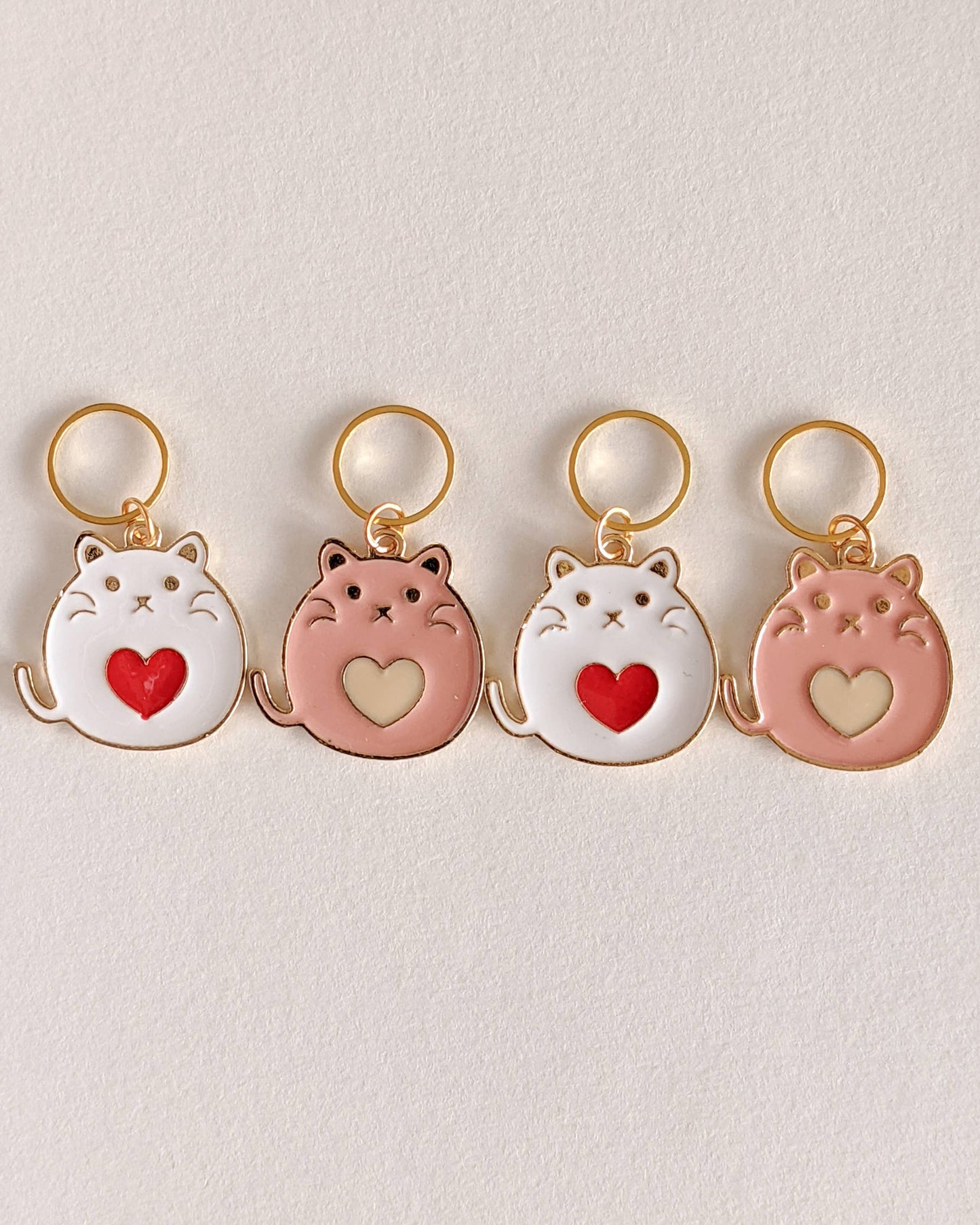 Hello Kim - Kim Chui Heart Cats Marker Rings Stitch markers