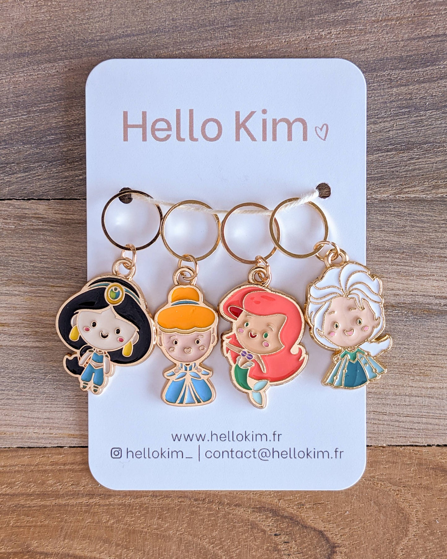 Hello Kim - Kim Chui Princesses #1 Marker Rings Stitch markers