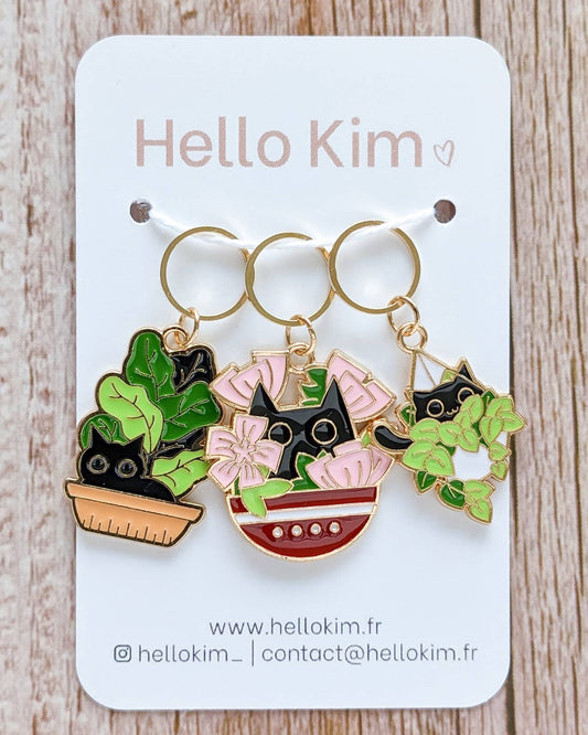 Hello Kim - Kim Chui Wild Cats - Marker Rings Stitch markers