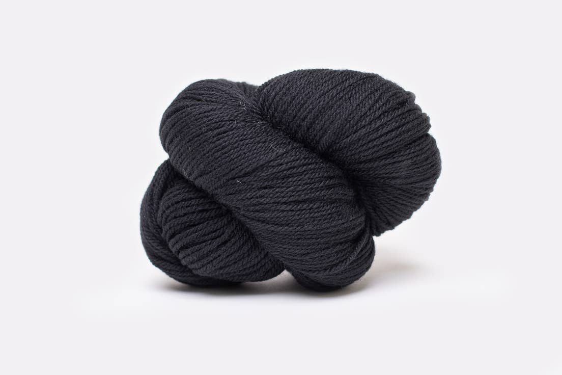 Imperial Yarn, LLC Black McKenzie Yarn - Premium Wool - Sock/Fingering Weight Yarn