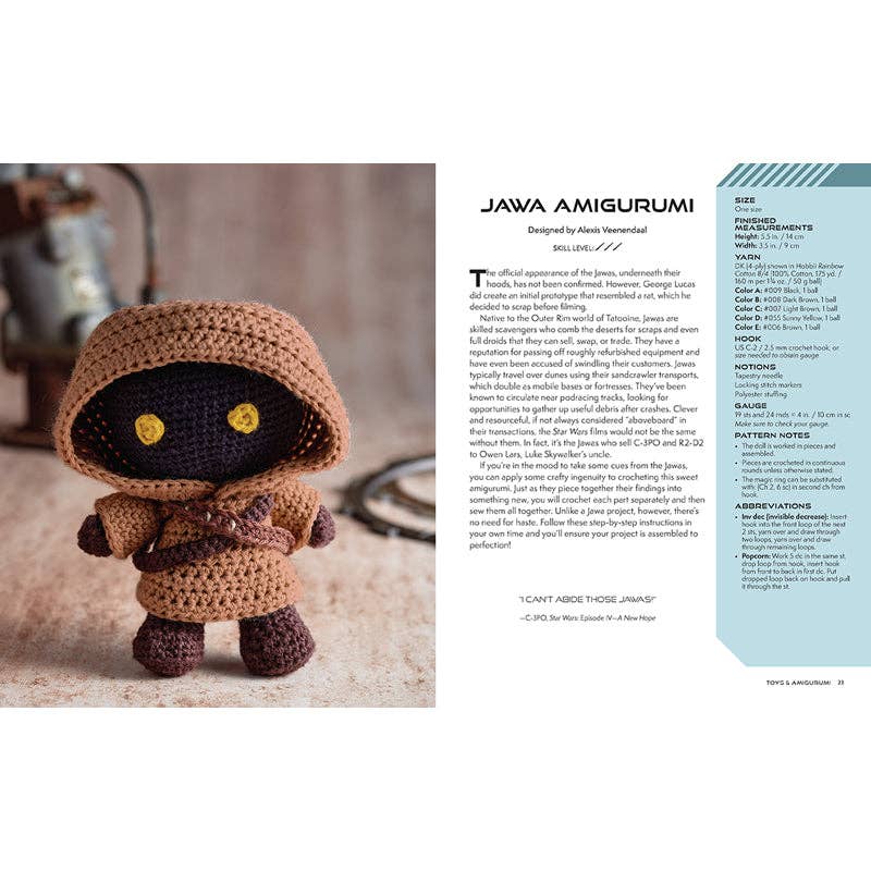 Insight Editions - #1 Pop Culture Publisher Star Wars: The Official Crochet Pattern Book (NEW!)