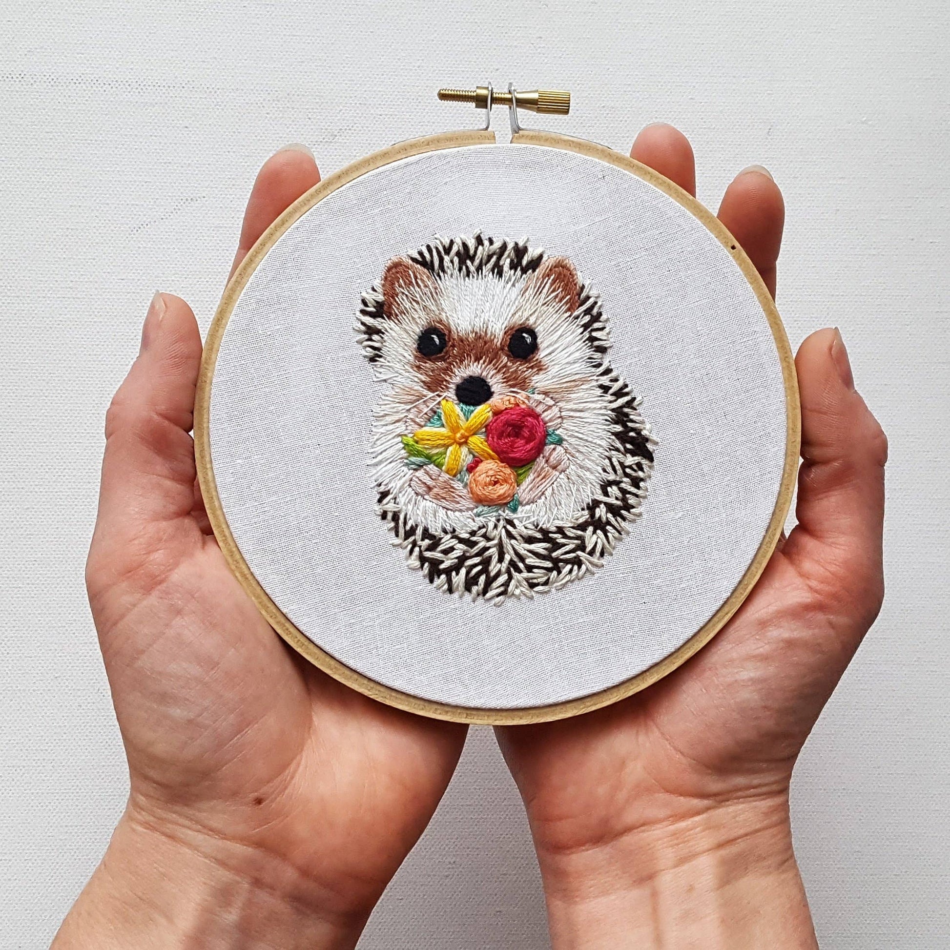 Jessica Long Embroidery Hedgehog Embroidery Kit Embroidery Kit