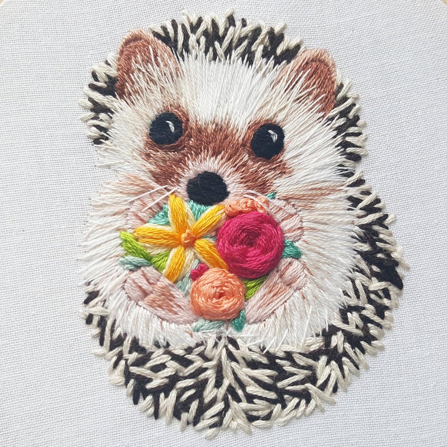 Jessica Long Embroidery Hedgehog Embroidery Kit Embroidery Kit