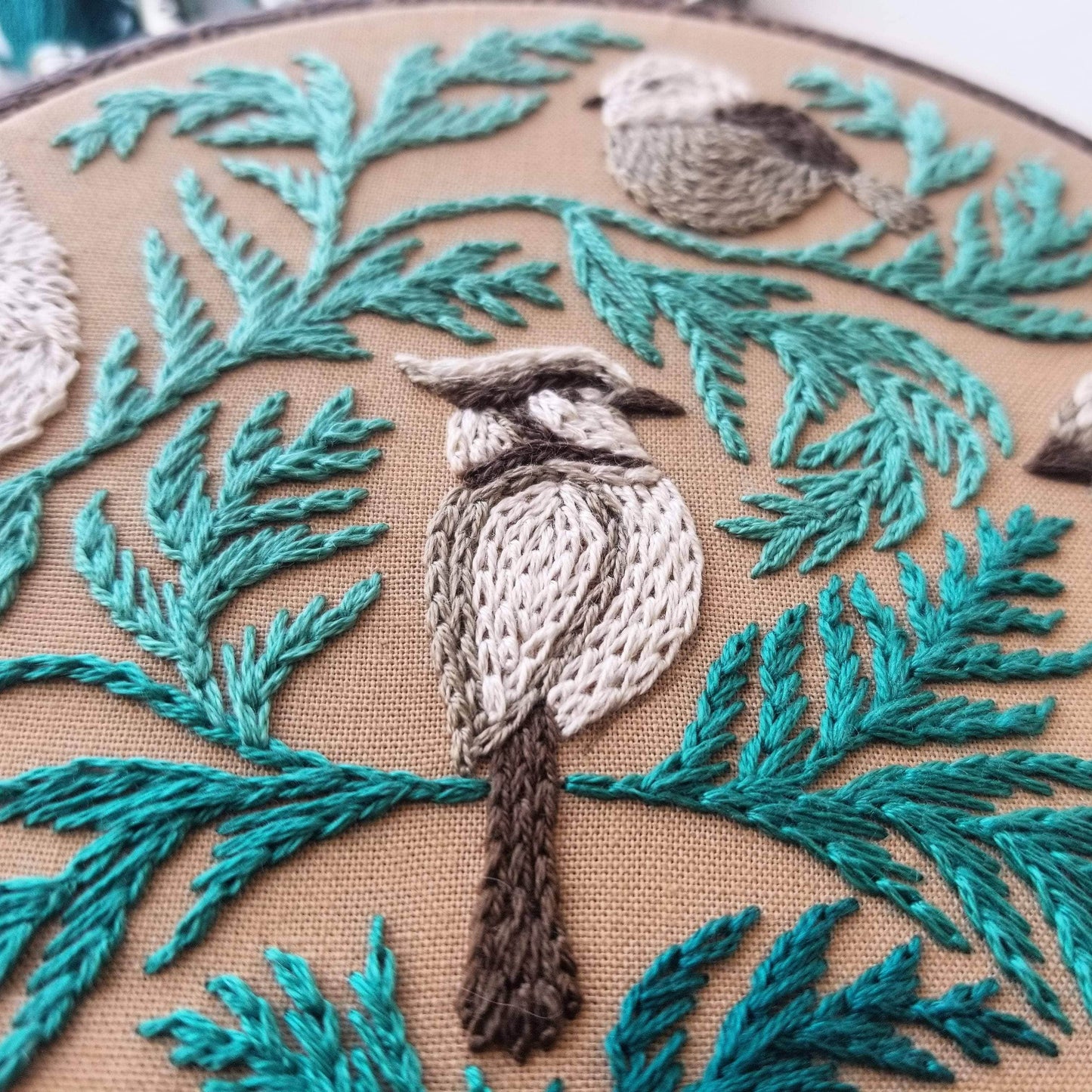 Jessica Long Embroidery Winter Birds Embroidery Kit Embroidery Kit