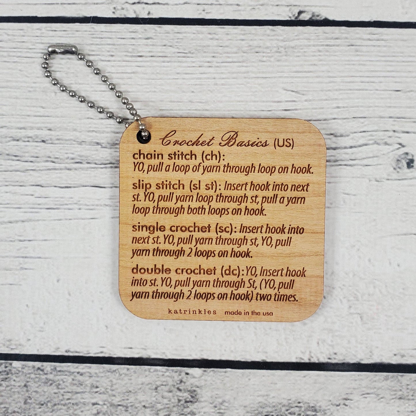 Katrinkles Crochet Basics Mini Tool Tags