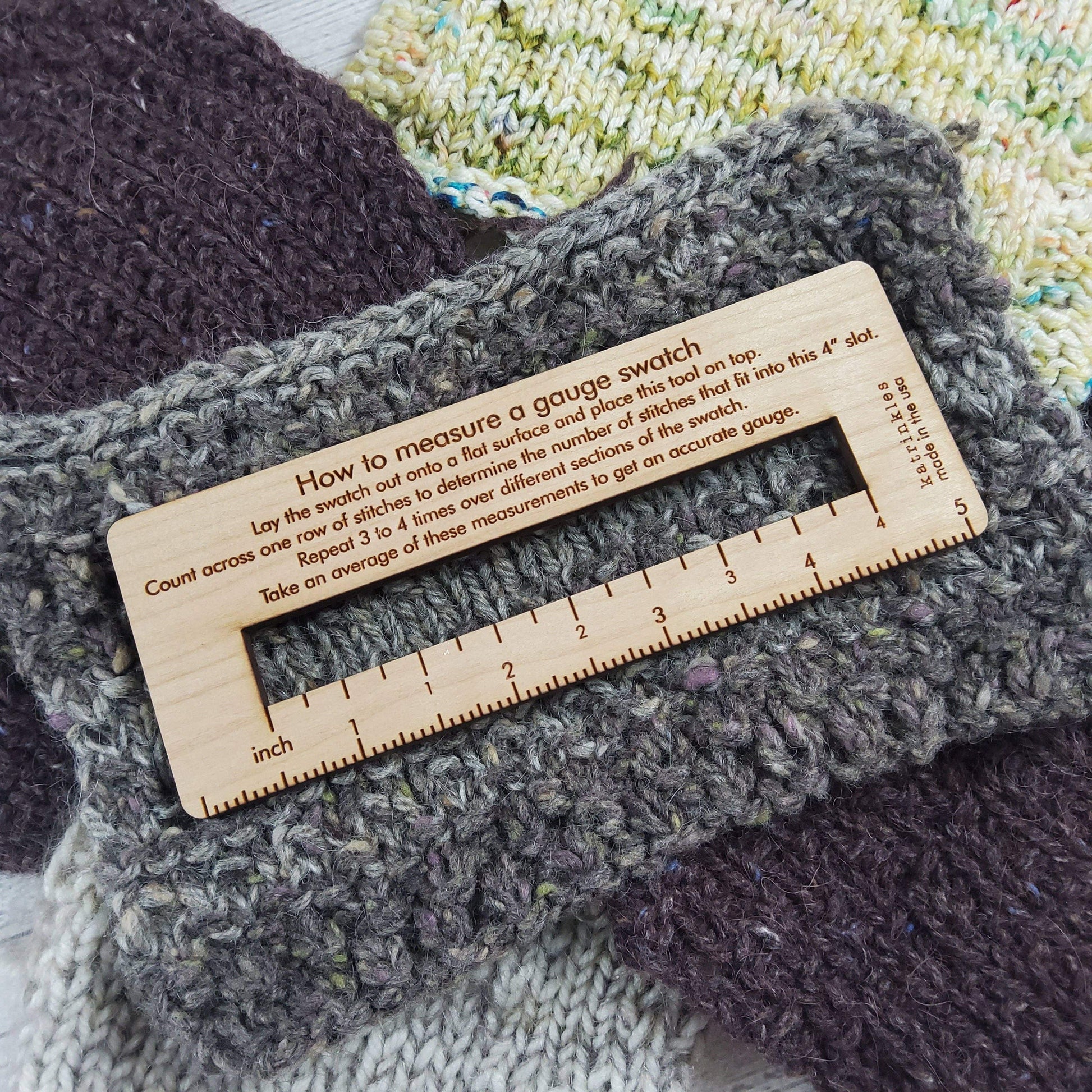 Katrinkles How to Measure Gauge Swatch Tool Gauge Rulers