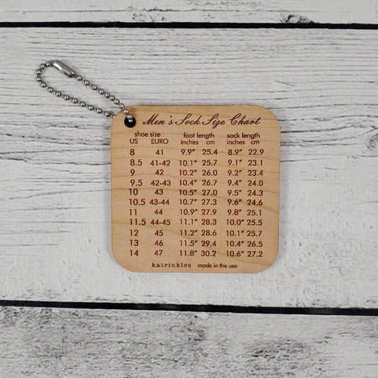 Katrinkles Men's Sock Sizes Mini Tool Mini Tool
