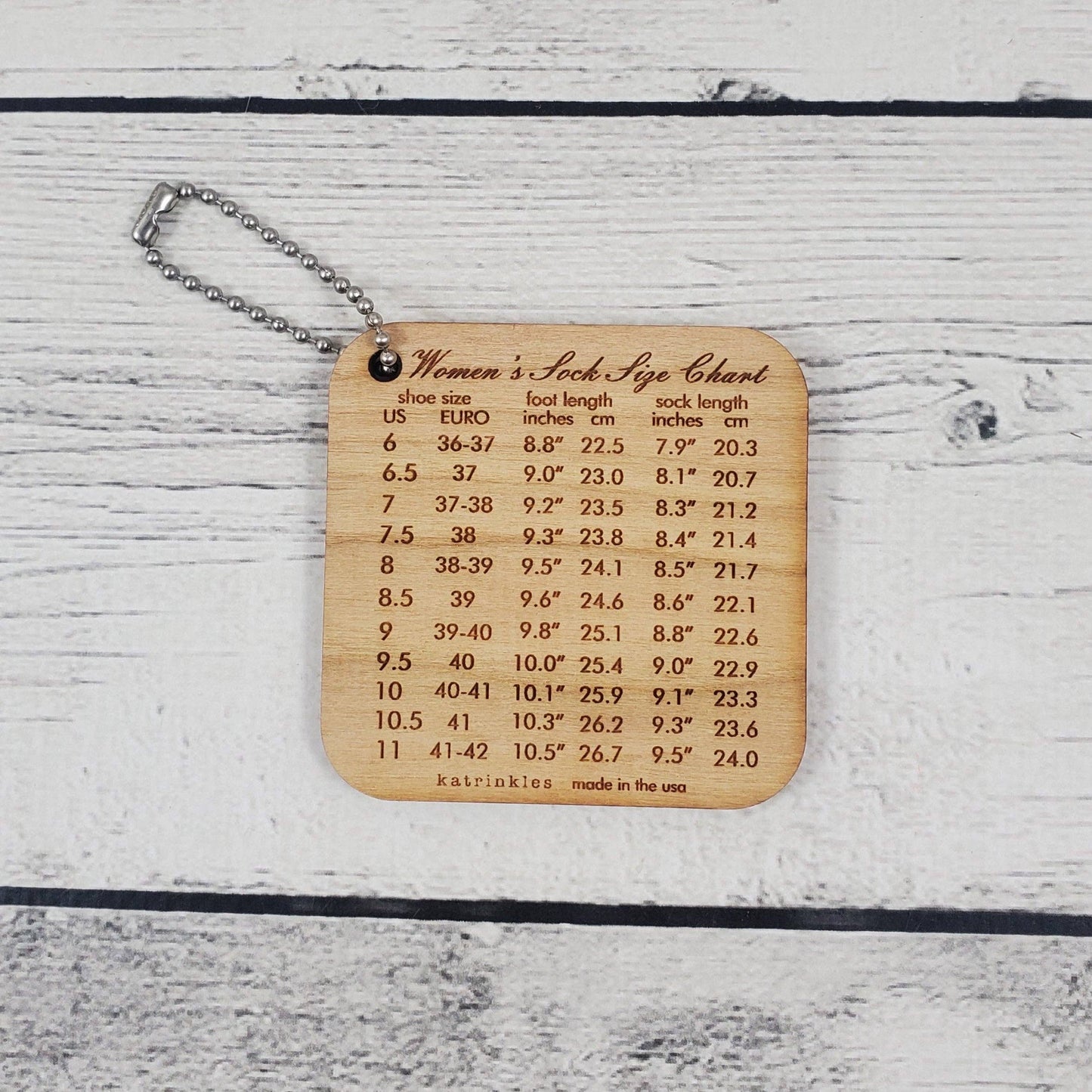 Katrinkles Women's Sock Sizes Mini Tool Mini Tool