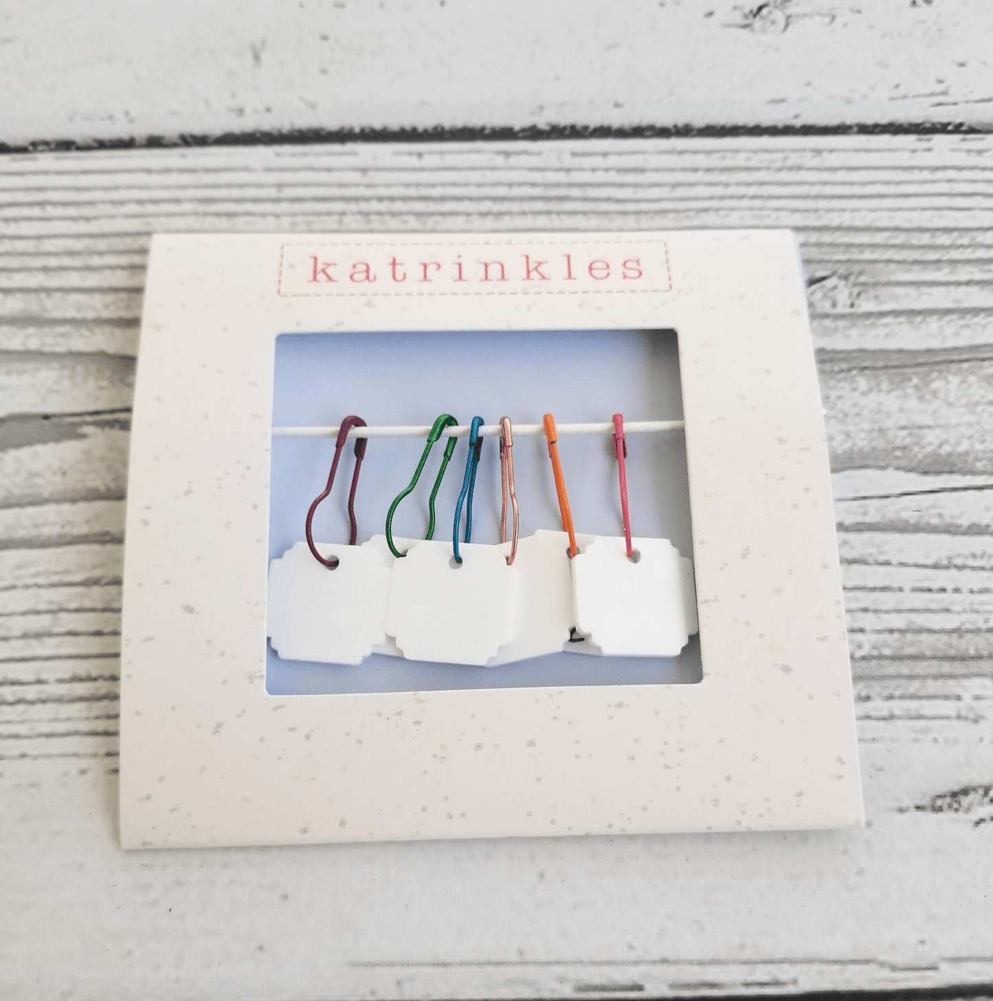 Katrinkles Write On / Wipe Off White Stitch Marker Set Stitch markers