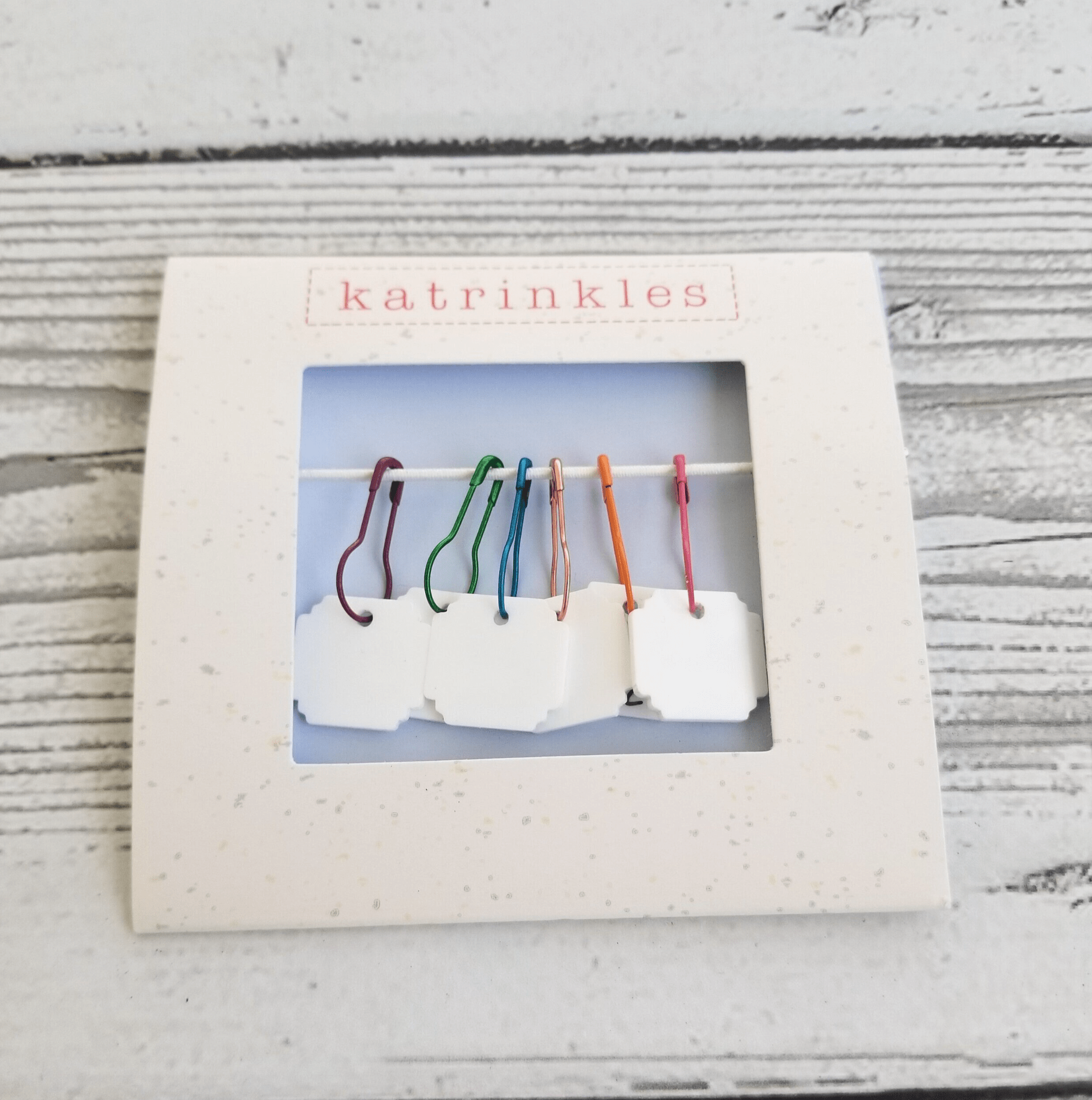 Katrinkles Write On / Wipe Off White Stitch Marker Set Stitch markers
