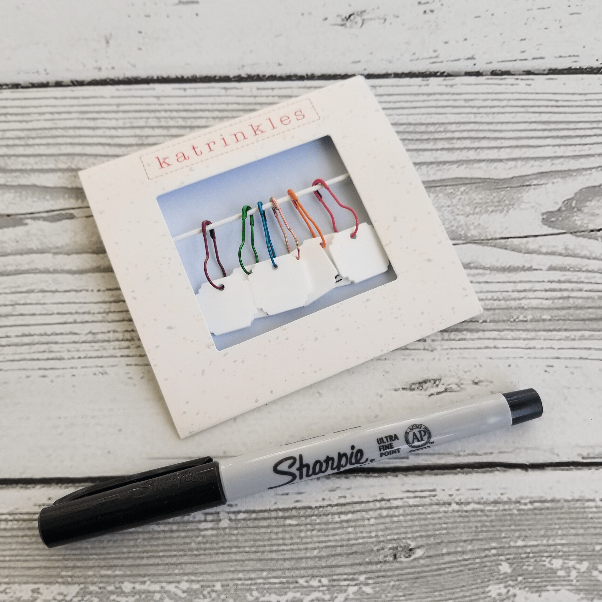 Katrinkles Write On / Wipe Off White Stitch Marker Set Stitch markers