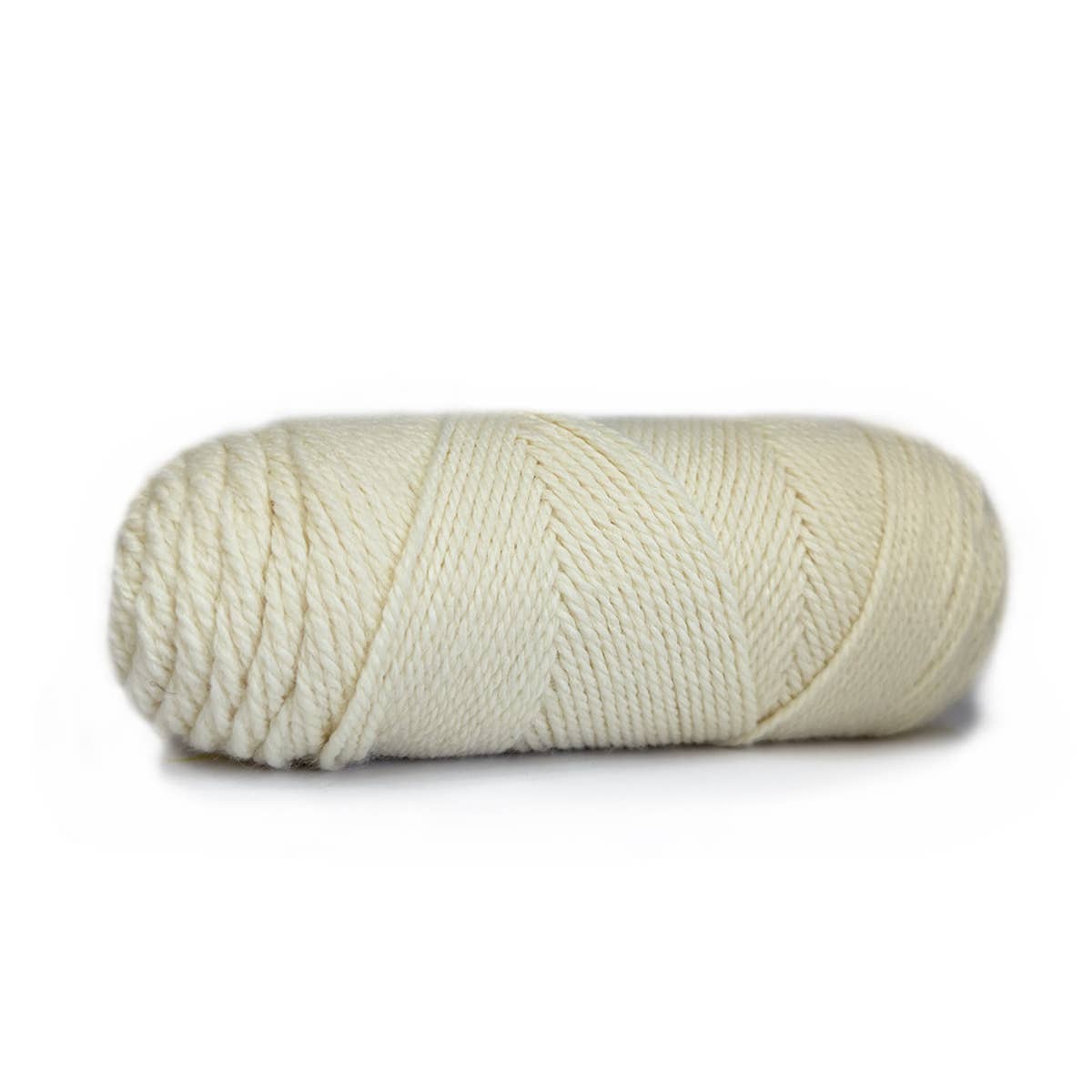 Kelbourne Woolens Off White Keystone: Easy care acrylic & wool yarn made in the USA