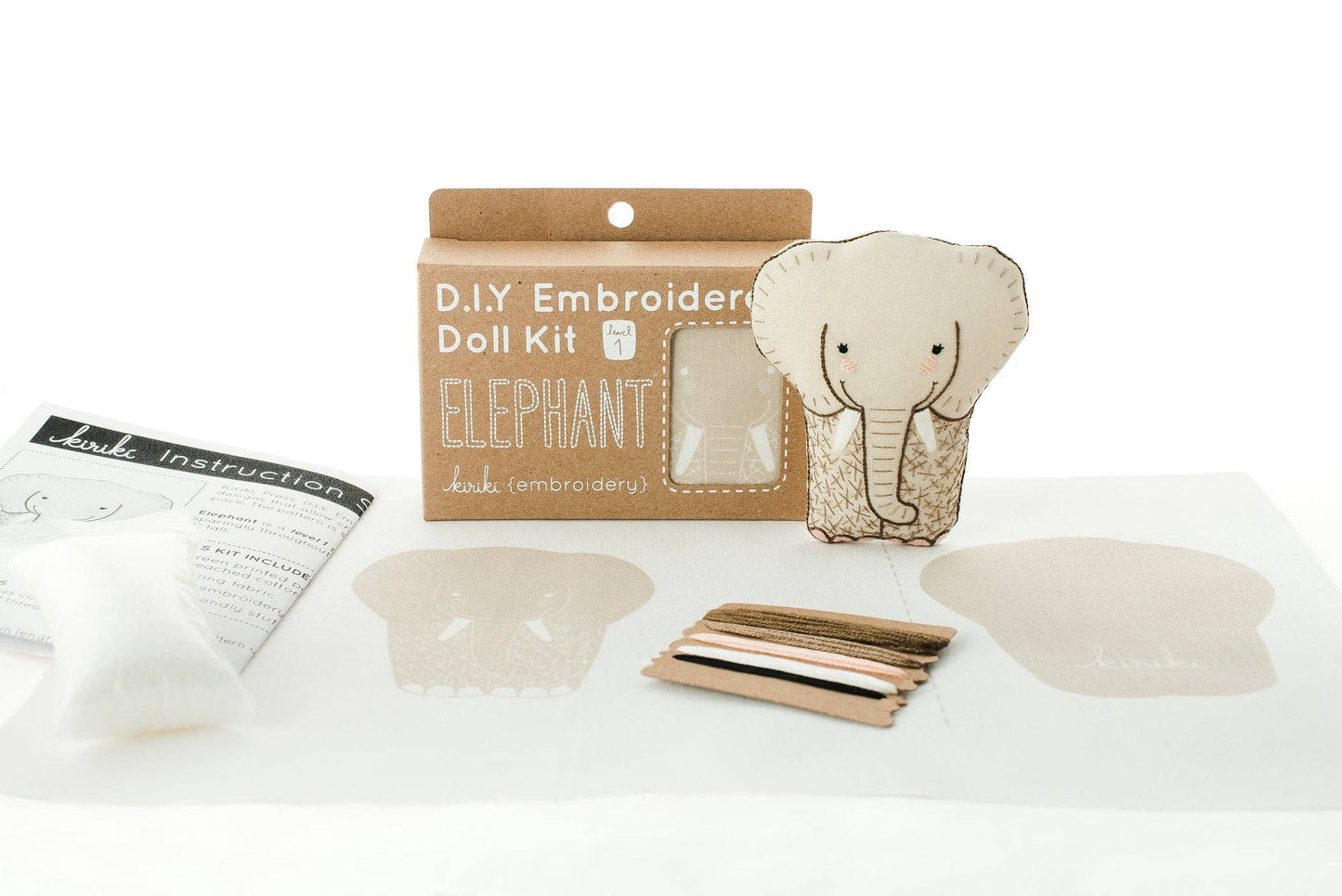 Kiriki Press Elephant - Embroidery Kit Embroidery Kit