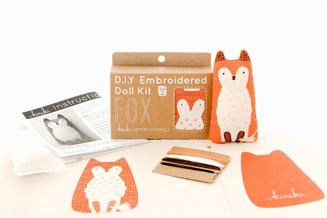 Kiriki Press Fox - Embroidery Kit Embroidery Kit