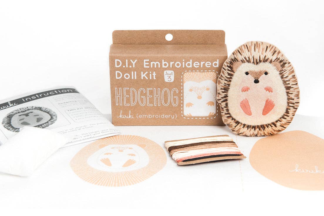 Kiriki Press Hedgehog - Embroidery Kit Embroidery Kit