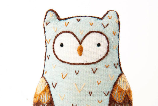 Kiriki Press Horned Owl - Embroidery Kit Embroidery Kit