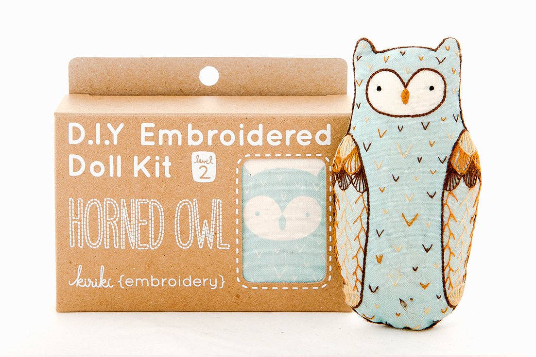 Kiriki Press Horned Owl - Embroidery Kit Embroidery Kit