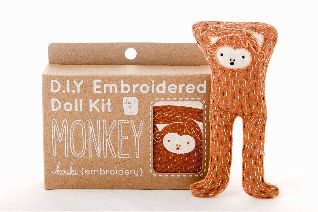 Kiriki Press Monkey - Embroidery Kit Embroidery Kit