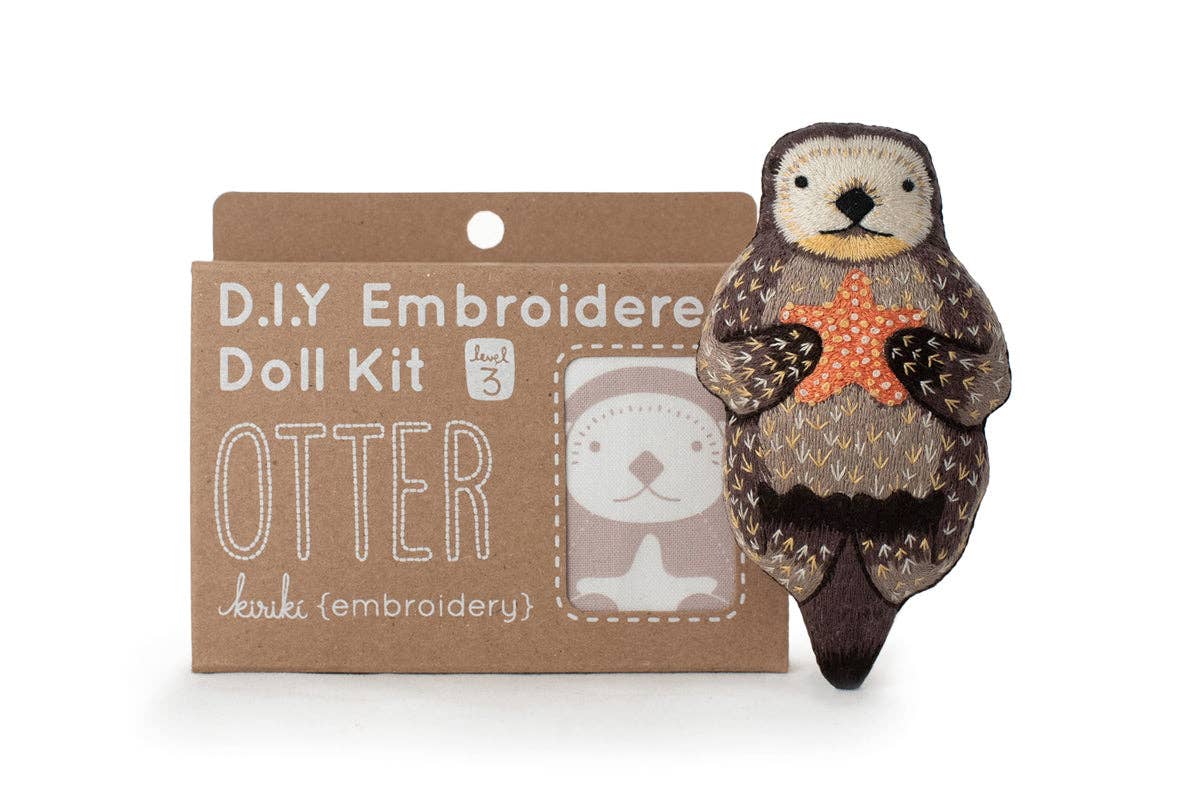 Kiriki Press Otter - Embroidery Kit Embroidery Kit